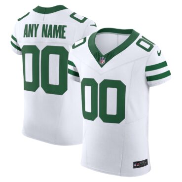 New York Jets Vapor F.U.S.E. Elite Custom Jersey - White