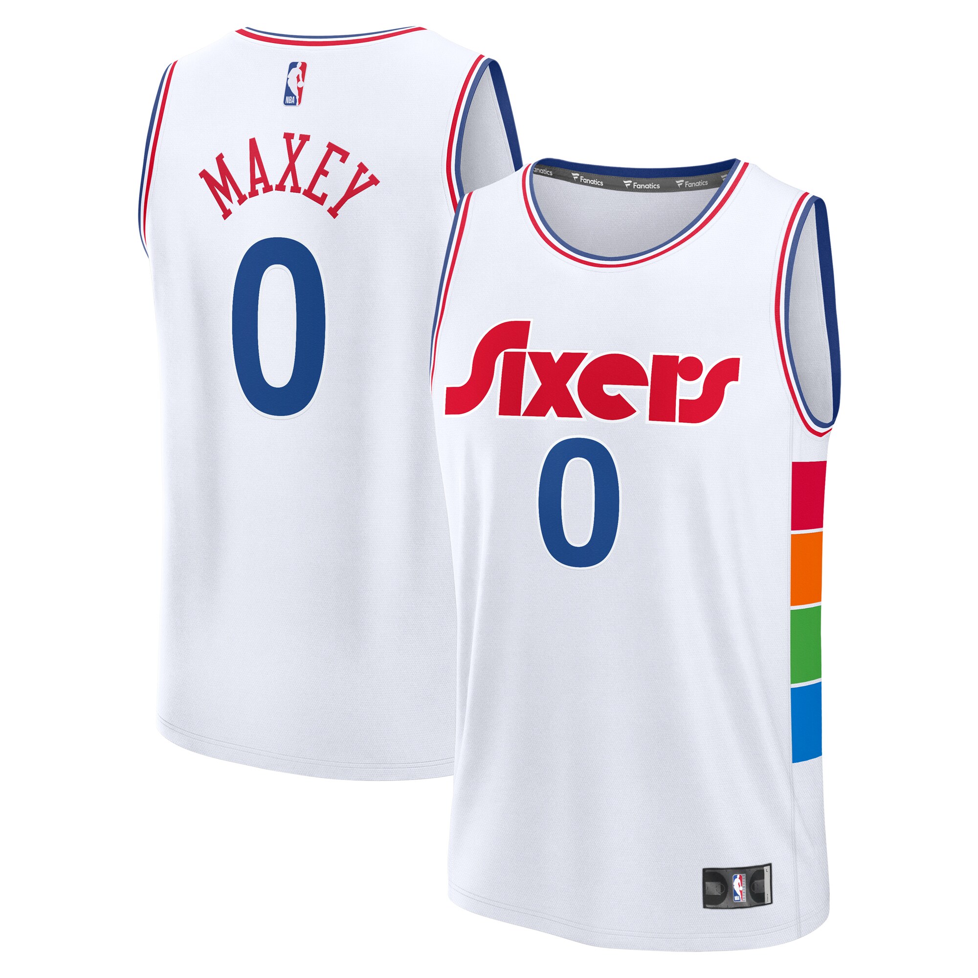 Tyrese Maxey Philadelphia 76ers Fanatics 2024/25 Fast Break Player Jersey - City Edition - White
