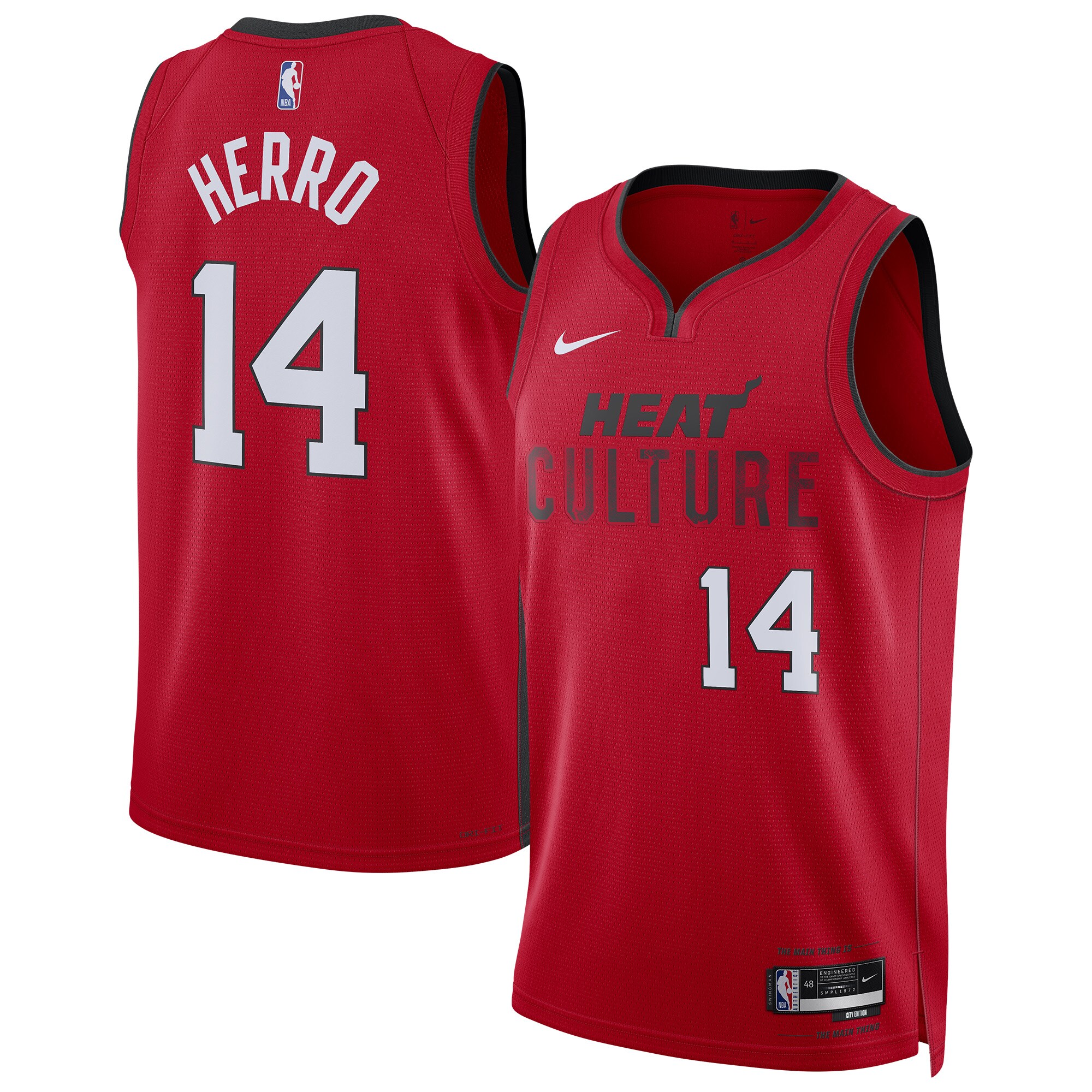 Tyler Herro Miami Heat Unisex 2024/25 Swingman Player Jersey - City Edition - Red