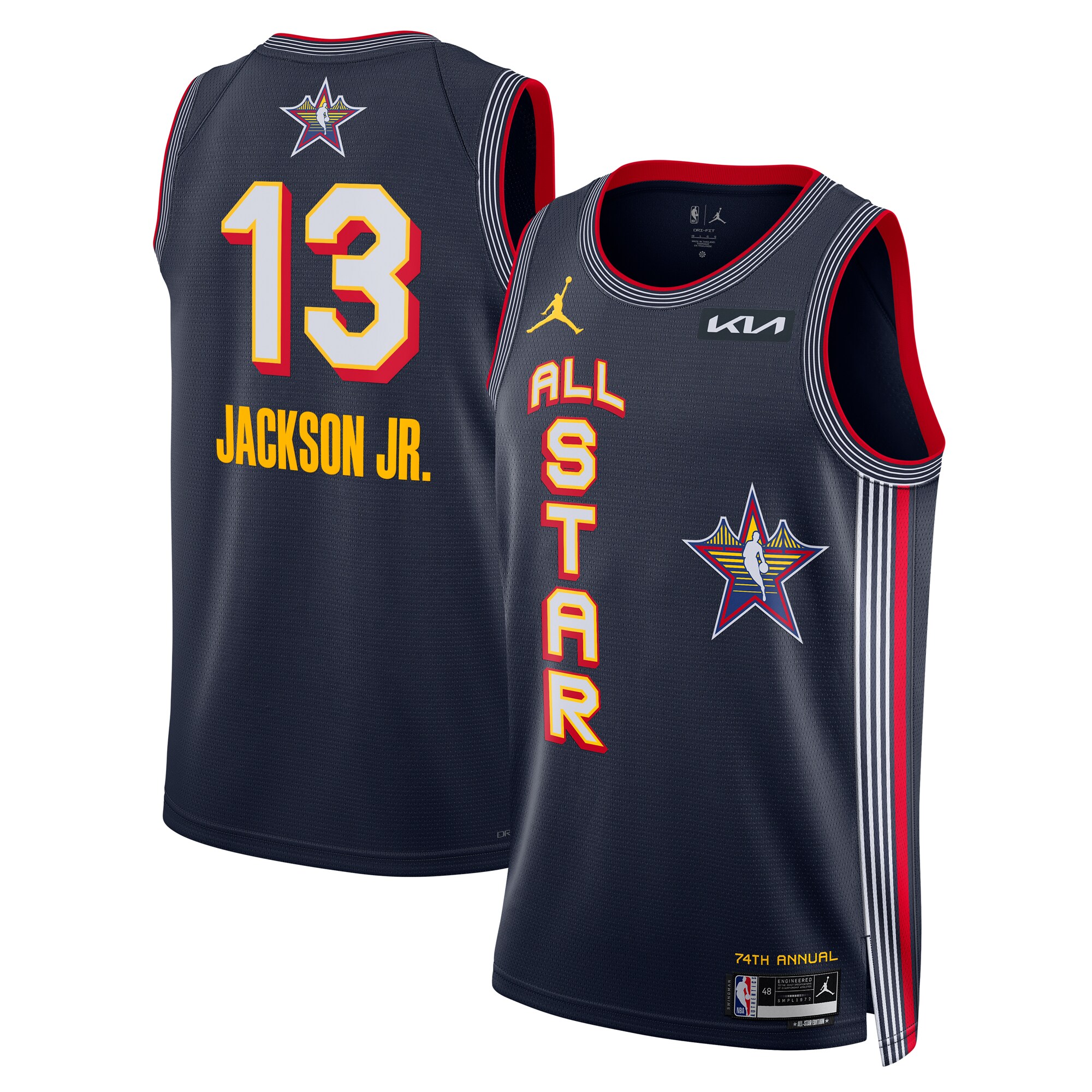 Jaren Jackson Jr. Unisex 2025 NBA All-Star Game Swingman Player Jersey - Navy