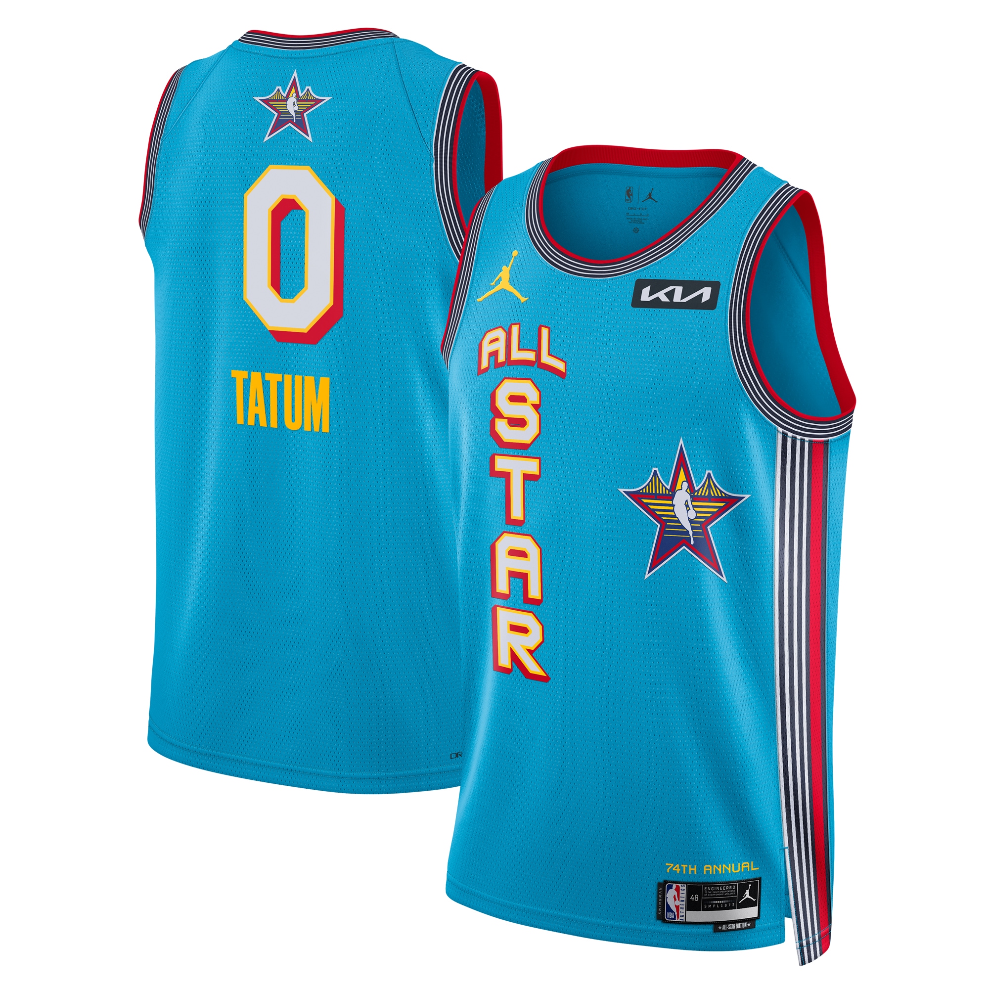 Jayson Tatum Unisex 2025 NBA All-Star Game Swingman Player Jersey - Light Blue